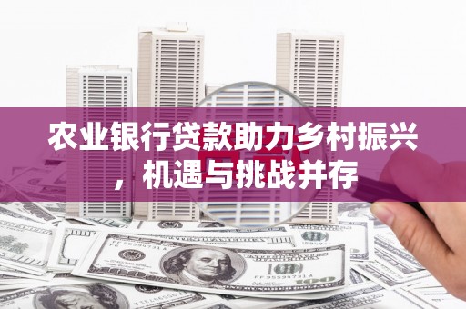汤旺河农业银行贷款助力乡村振兴，机遇与挑战并存