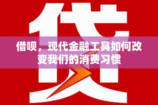 汤旺河借呗，现代金融工具如何改变我们的消费习惯