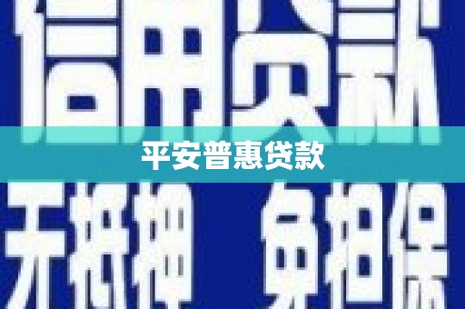 汤旺河平安普惠贷款