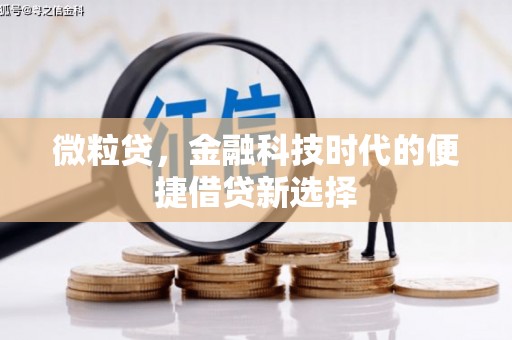 汤旺河微粒贷，金融科技时代的便捷借贷新选择