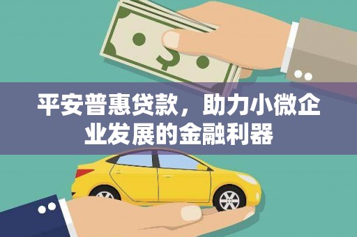 汤旺河平安普惠贷款，助力小微企业发展的金融利器